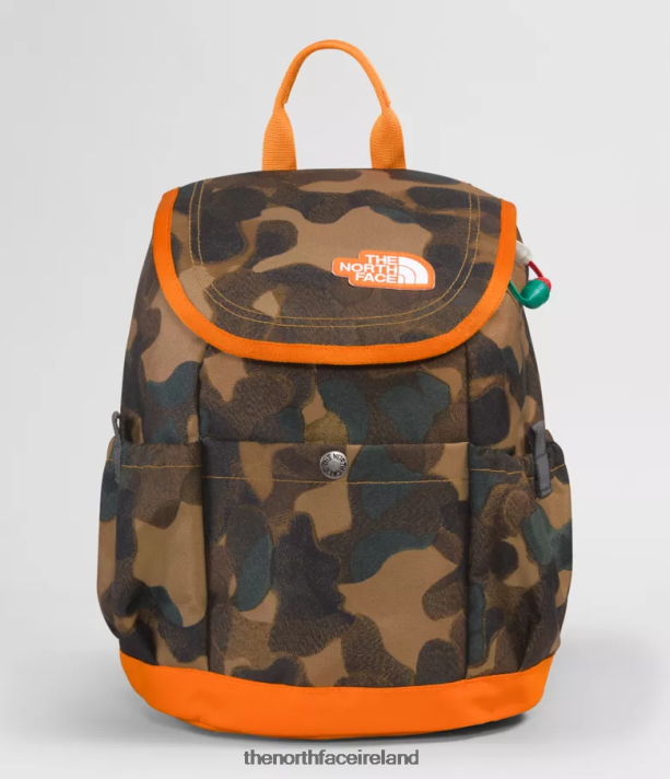 Accessory The North Face Kids Youth Mini Explorer Backpack Utility Brown Camo Texture Print/Mandarin 4VP2RZ396