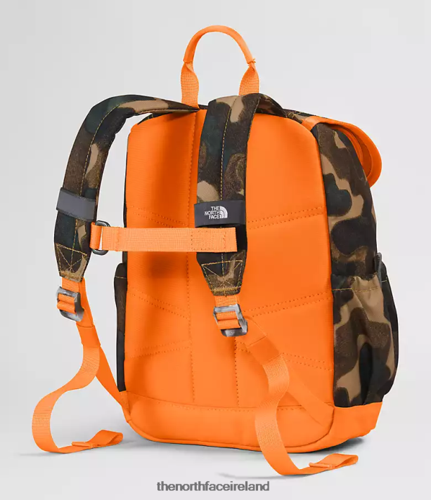 Accessory The North Face Kids Youth Mini Explorer Backpack Utility Brown Camo Texture Print/Mandarin 4VP2RZ396