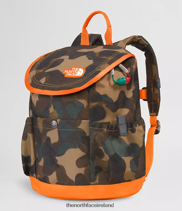 Accessory The North Face Kids Youth Mini Explorer Backpack Utility Brown Camo Texture Print/Mandarin 4VP2RZ396