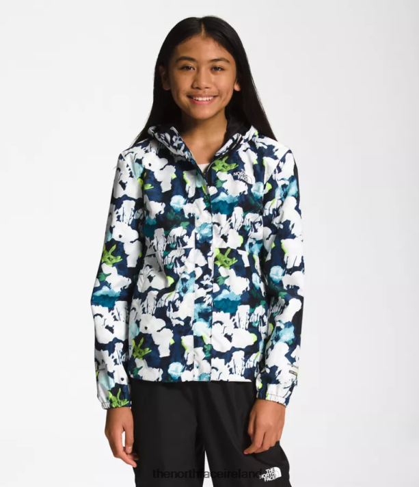 Clothing The North Face Kids Antora Rain Jacket Summit Navy Abstrct Print 4VP2RZ758