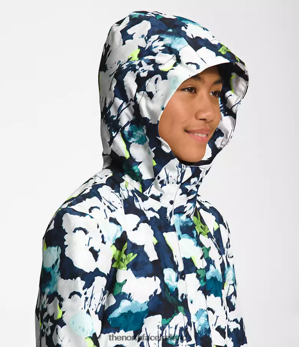 Clothing The North Face Kids Antora Rain Jacket Summit Navy Abstrct Print 4VP2RZ758