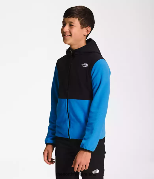 Clothing The North Face Kids Glacier Full-Zip Hooded Jacket Super Sonic Blue 4VP2RZ522