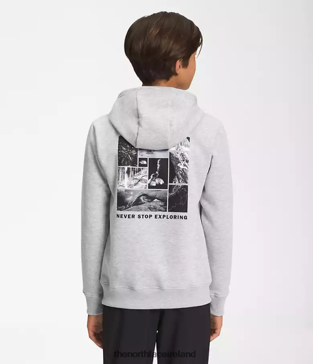 Clothing The North Face Kids Camp Fleece Pullover Hoodie TNF Light Grey Heather 4VP2RZ1102