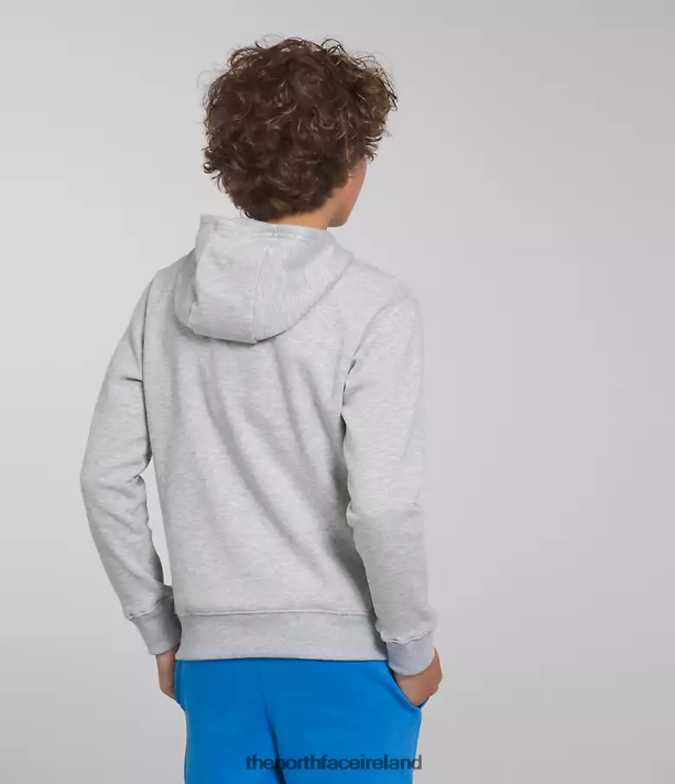 Clothing The North Face Kids Camp Fleece Pullover Hoodie TNF Light Grey Heather/Optic Blue 4VP2RZ1108