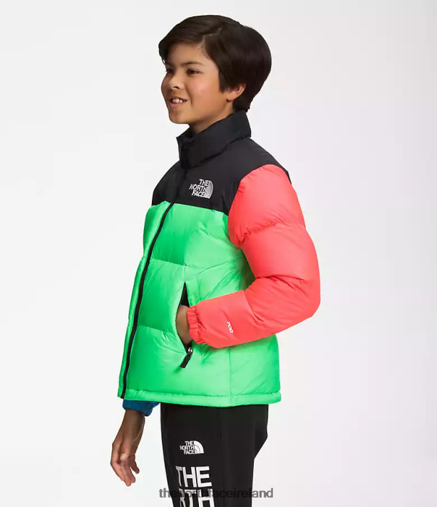 Clothing The North Face Kids 1996 Retro Nuptse Jacket Chlorophyll Green 4VP2RZ340