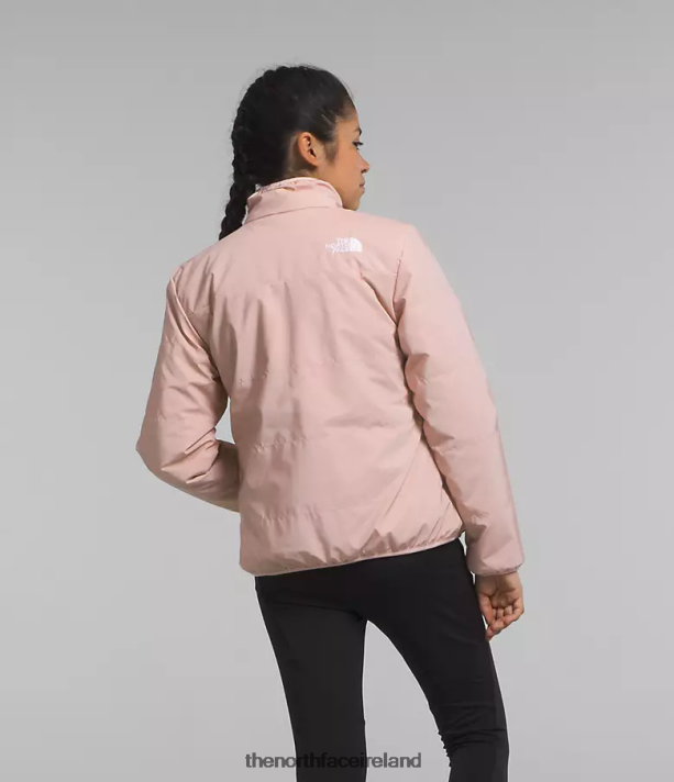 Clothing The North Face Kids Reversible Mossbud Jacket Pink Moss 4VP2RZ1153