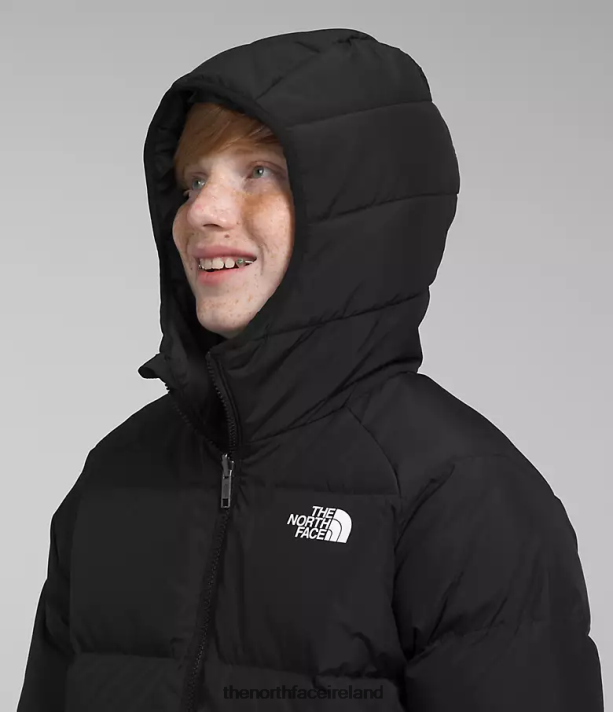Clothing The North Face Kids Reversible North Down Hooded Jacket TNF Black 4VP2RZ818