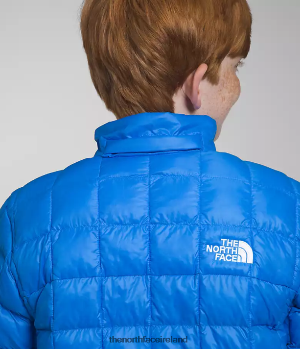 Clothing The North Face Kids ThermoBall Hooded Jacket Optic Blue 4VP2RZ632