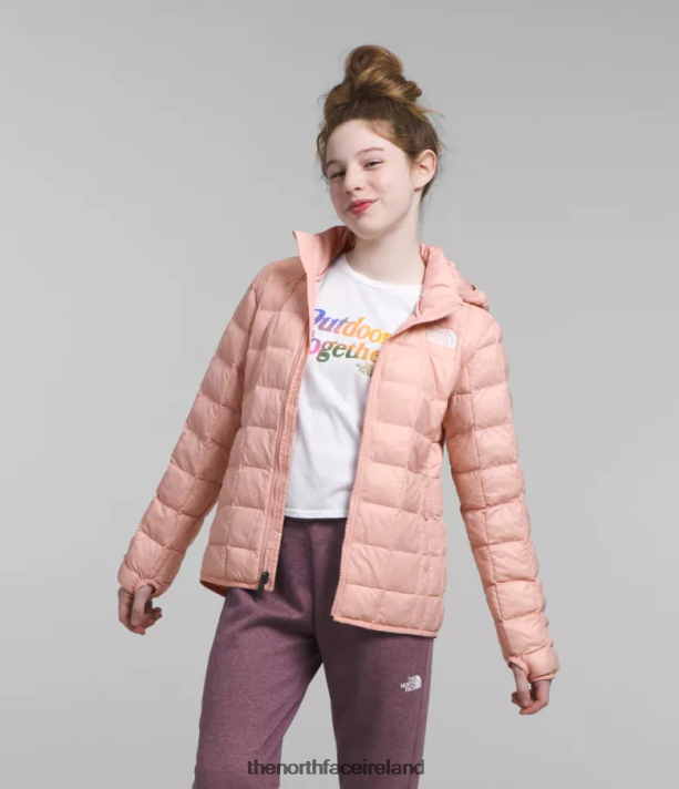 Clothing The North Face Kids ThermoBall Hooded Jacket Pink Moss 4VP2RZ180