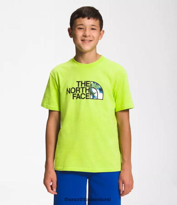 Clothing The North Face Kids Short-Sleeve Graphic Tee LED Yellow/TNF Black/Summit Navy 4VP2RZ1060