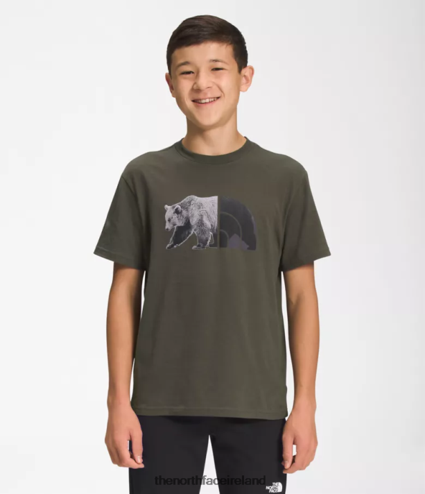 Clothing The North Face Kids Short-Sleeve Graphic Tee New Taupe Green/TNF Black 4VP2RZ1056