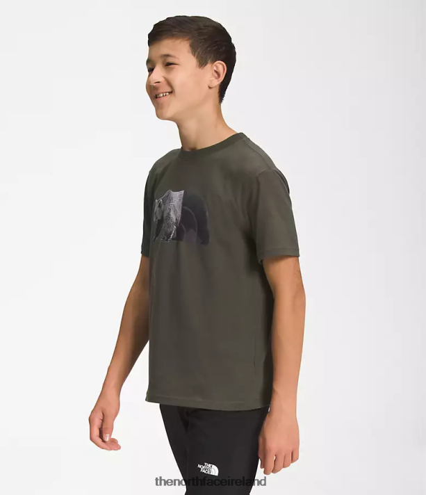 Clothing The North Face Kids Short-Sleeve Graphic Tee New Taupe Green/TNF Black 4VP2RZ1056