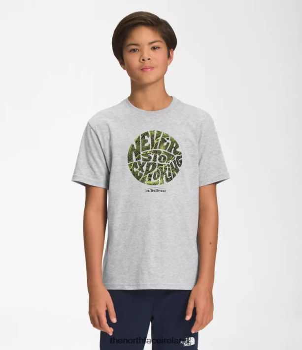 Clothing The North Face Kids Short-Sleeve Graphic Tee TNF Light Grey Heather/LED Yellow 4VP2RZ1057