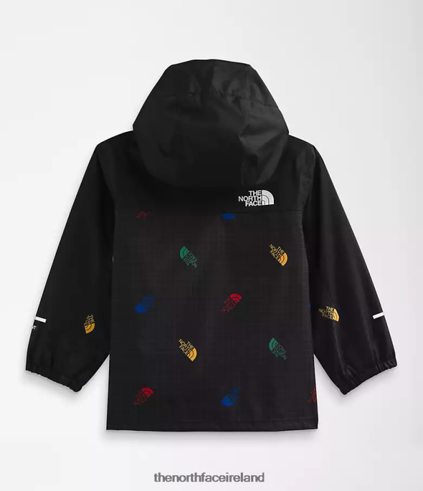 Clothing The North Face Baby Antora Rain Jacket TNF Black Tossed Logo Grid Print 4VP2RZ588