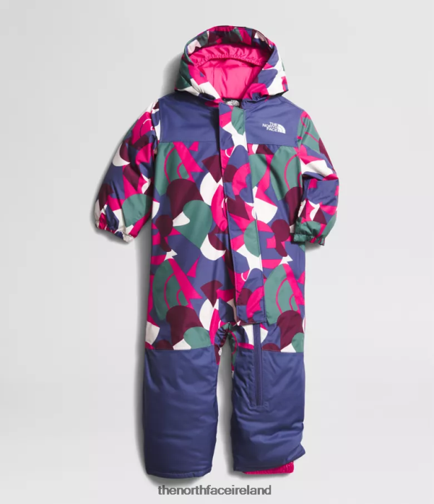 Clothing The North Face Baby Freedom Snow Suit Mr. Pink Big Abstract Print 4VP2RZ275