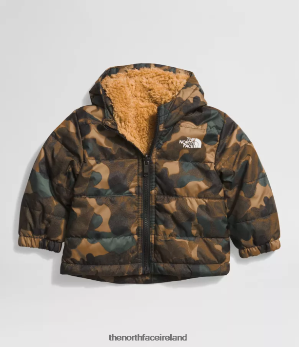 Clothing The North Face Baby Reversible Mt Chimbo Full-Zip Hooded Jacket Utility Brown Camo Texture Small Print 4VP2RZ867