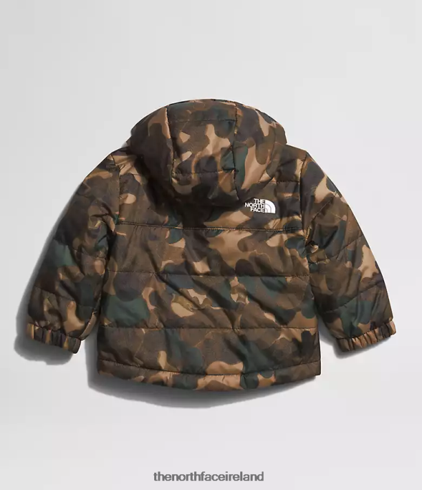Clothing The North Face Baby Reversible Mt Chimbo Full-Zip Hooded Jacket Utility Brown Camo Texture Small Print 4VP2RZ867