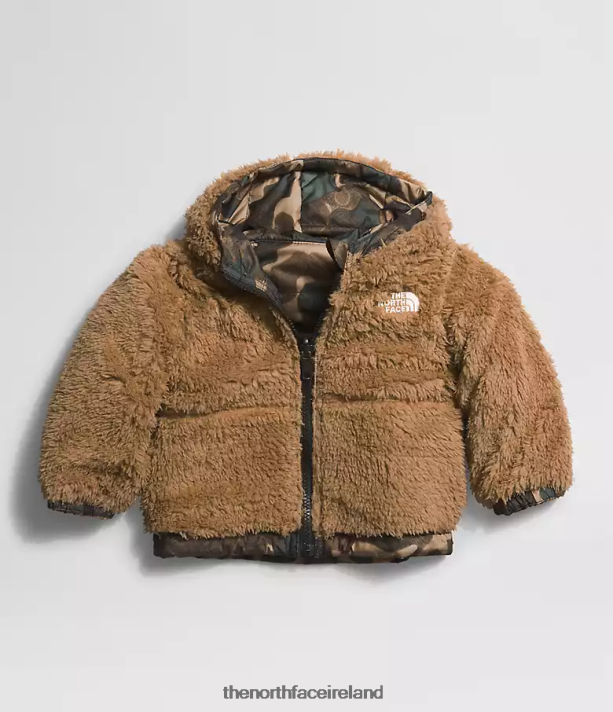 Clothing The North Face Baby Reversible Mt Chimbo Full-Zip Hooded Jacket Utility Brown Camo Texture Small Print 4VP2RZ867