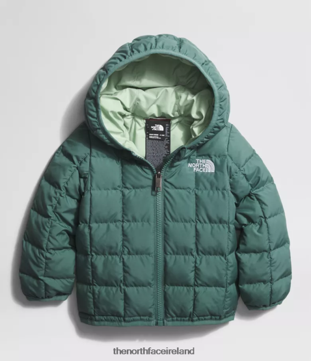 Clothing The North Face Baby Reversible ThermoBall Hooded Jacket Dark Sage 4VP2RZ636