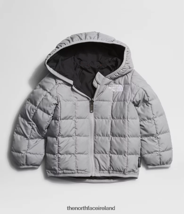 Clothing The North Face Baby Reversible ThermoBall Hooded Jacket Meld Grey 4VP2RZ638