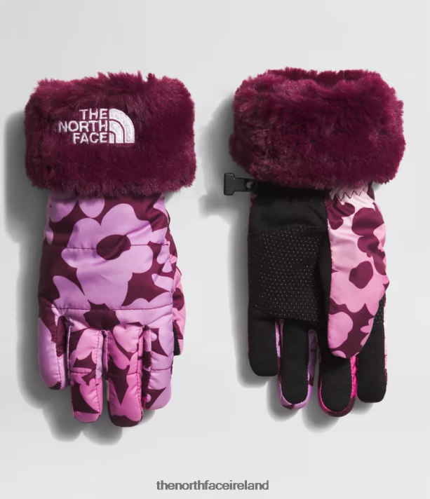 Accessory The North Face Kids Mossbud Swirl Gloves Boysenberry Gradient Floral Print 4VP2RZ461