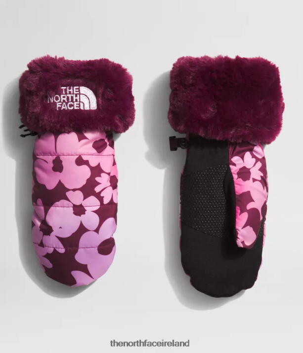 Accessory The North Face Kids Mossbud Swirl Mitts Boysenberry Gradient Floral Print 4VP2RZ631