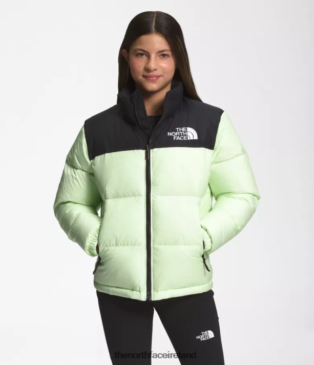 Clothing The North Face Kids 1996 Retro Nuptse Jacket Lime Cream 4VP2RZ908