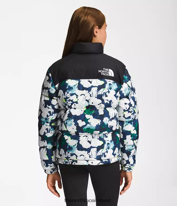 Clothing The North Face Kids 1996 Retro Nuptse Jacket Summit Navy Abstrct Print 4VP2RZ910