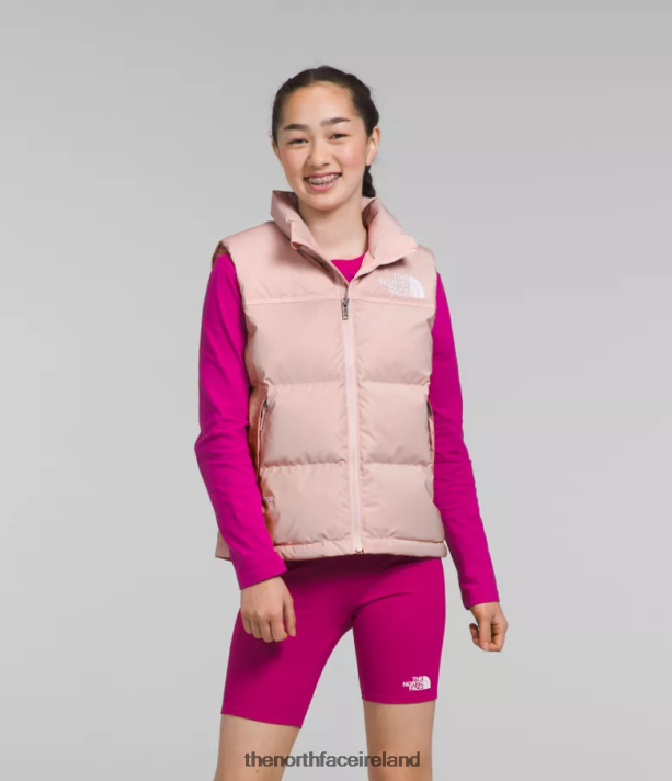 Clothing The North Face Kids 1996 Retro Nuptse Vest Pink Moss 4VP2RZ188