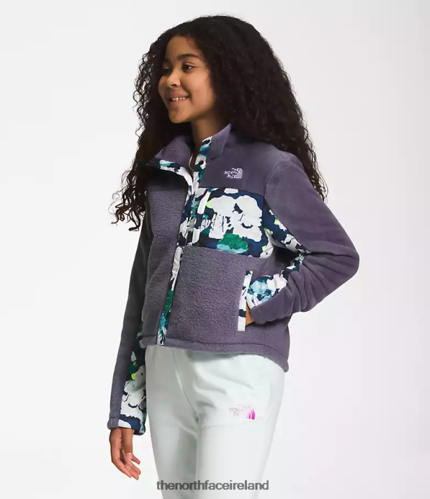 Clothing The North Face Kids Fleece Mashup Jacket Lunar Slate 4VP2RZ73