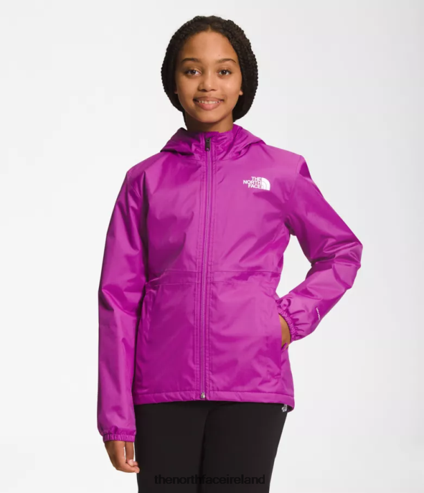 Clothing The North Face Kids Warm Storm Rain Jacket Purple Cactus Flower 4VP2RZ391