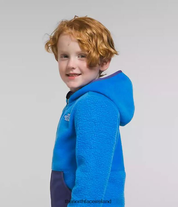 Clothing The North Face Kids Forrest Fleece Full-Zip Hoodie Optic Blue 4VP2RZ465