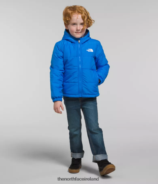 Clothing The North Face Kids Reversible Mt Chimbo Full-Zip Hooded Jacket Optic Blue 4VP2RZ635