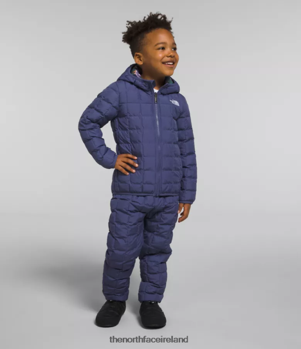 Clothing The North Face Kids Reversible ThermoBall Hooded Jacket Cave Blue 4VP2RZ1237