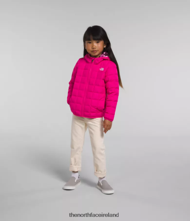 Clothing The North Face Kids Reversible ThermoBall Hooded Jacket Mr. Pink 4VP2RZ1239