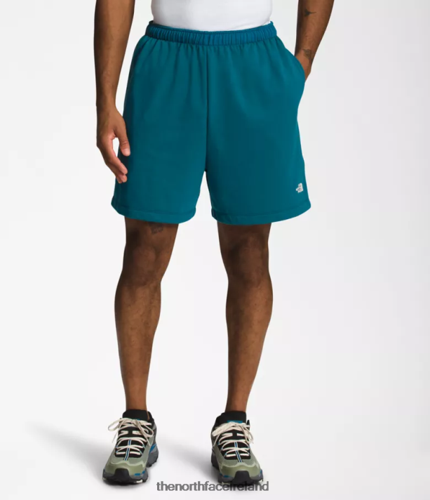 Clothing The North Face Men Simple Logo Fleece Shorts Blue Coral 4VP2RZ362