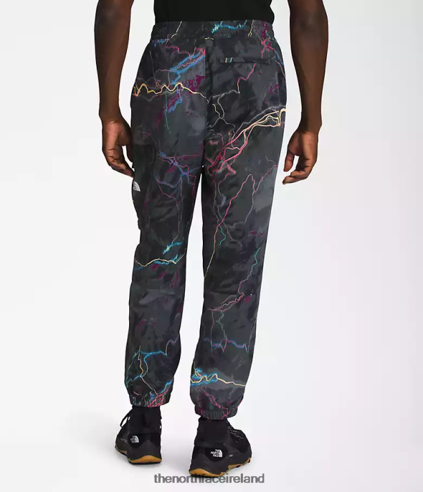 Clothing The North Face Men TNF Nylon Easy Pants TNF Black Trail Glow Print 4VP2RZ487