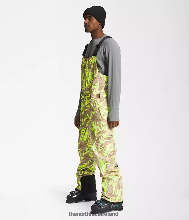 Clothing The North Face Men Freedom Bibs Utility Brown Paint Brush Print 4VP2RZ657