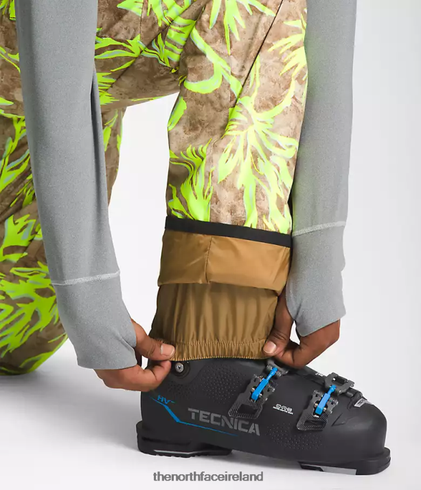 Clothing The North Face Men Freedom Bibs Utility Brown Paint Brush Print 4VP2RZ657