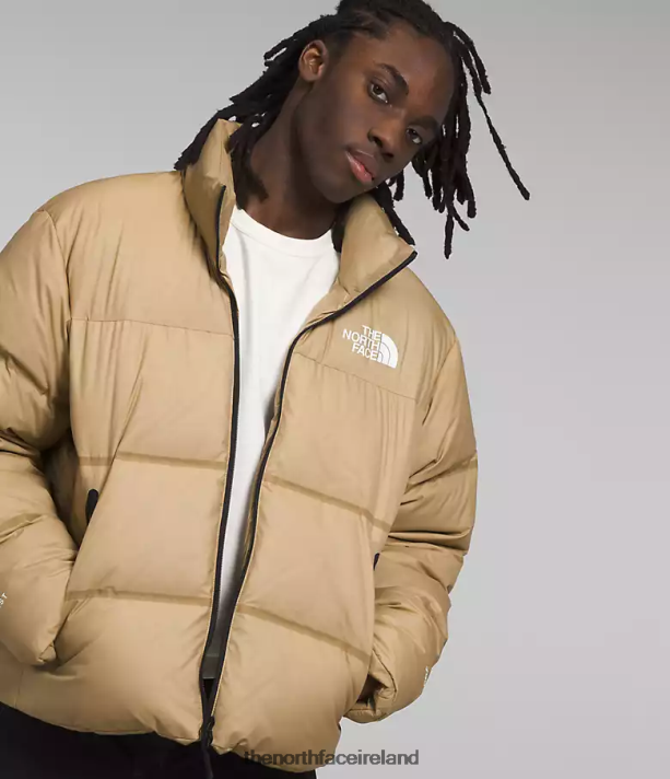 Clothing The North Face Men RMST Nuptse Jacket Khaki Stone 4VP2RZ10