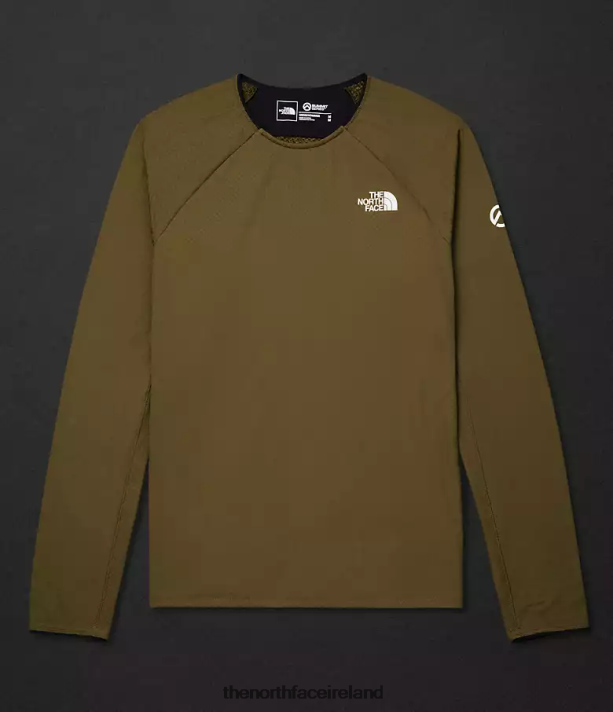 Clothing The North Face Men Summit Series FUTUREFLEECE Crew Military Olive 4VP2RZ123