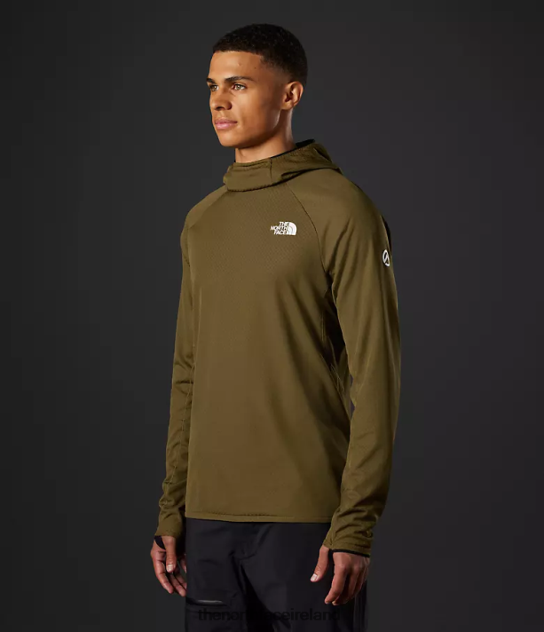 Clothing The North Face Men Summit Series FUTUREFLEECE LT Pullover Hoodie Military Olive 4VP2RZ348