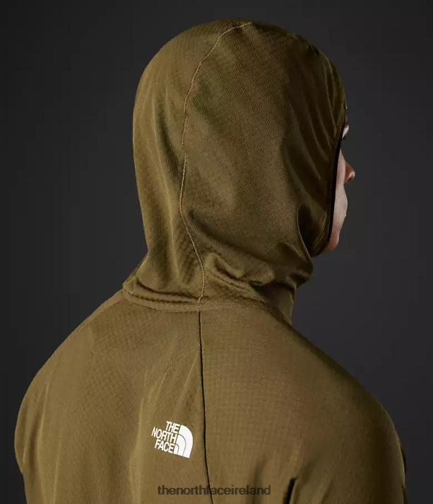 Clothing The North Face Men Summit Series FUTUREFLEECE LT Pullover Hoodie Military Olive 4VP2RZ348