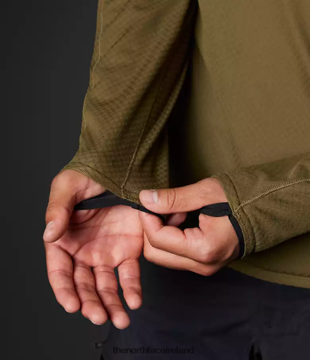 Clothing The North Face Men Summit Series FUTUREFLEECE LT Pullover Hoodie Military Olive 4VP2RZ348