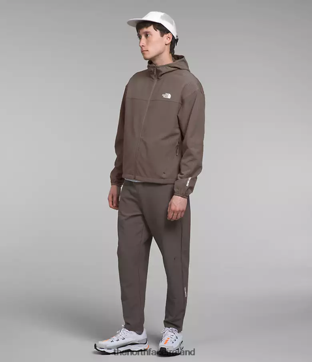 Clothing The North Face Men Tekware Grid Hoodie Falcon Brown 4VP2RZ832