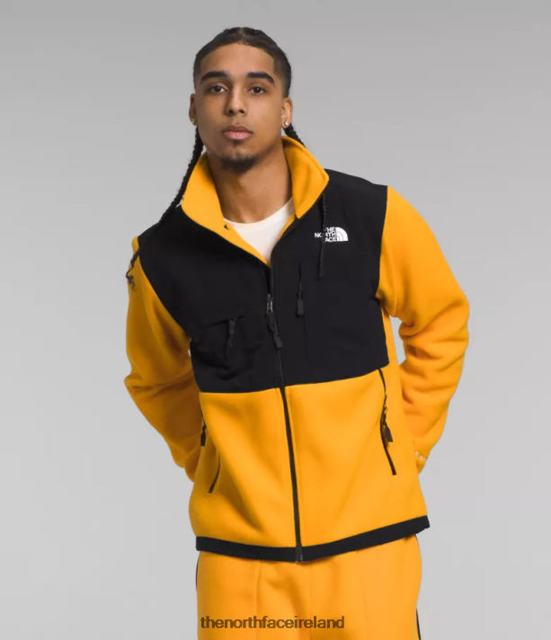 Clothing The North Face Men Denali Jacket Summit Gold/TNF Black 4VP2RZ193