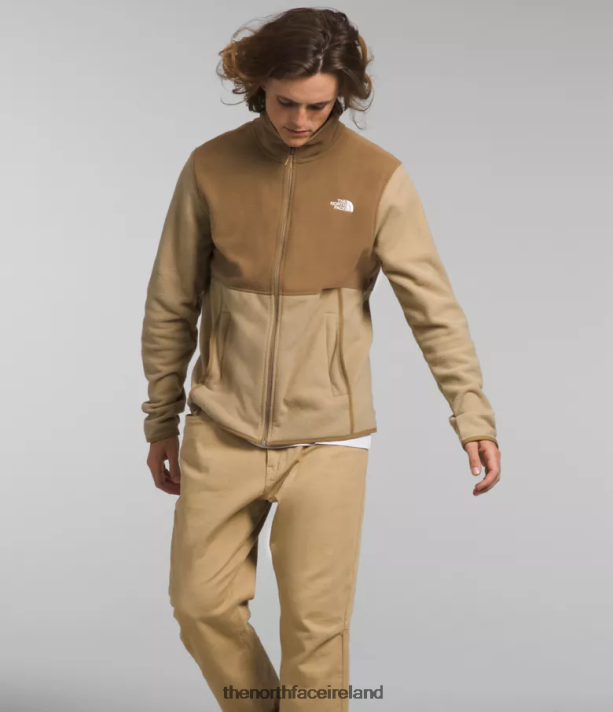 Clothing The North Face Men Alpine Polartec 100 Jacket Khaki Stone/Utility Brown 4VP2RZ13