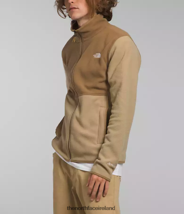 Clothing The North Face Men Alpine Polartec 100 Jacket Khaki Stone/Utility Brown 4VP2RZ13