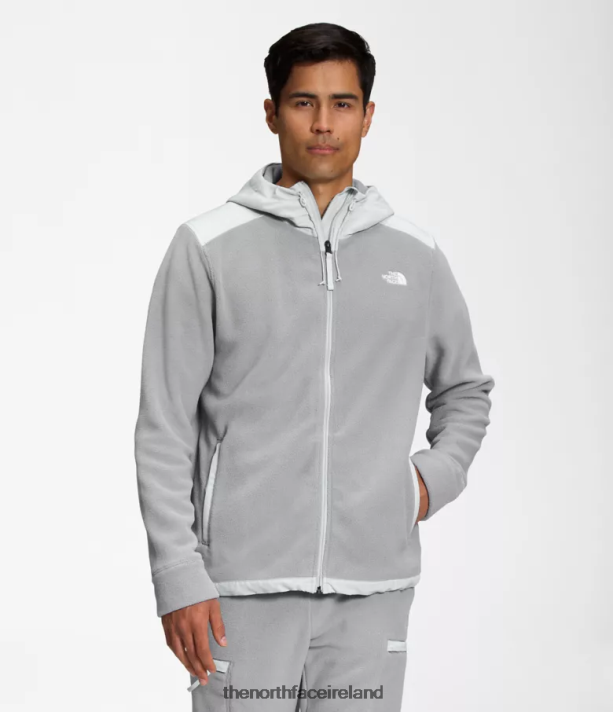 Clothing The North Face Men Alpine Polartec 200 Full-Zip Hooded Jacket Meld Grey/Tin Grey 4VP2RZ831