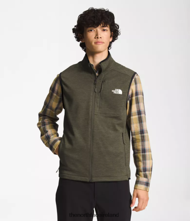 Clothing The North Face Men Canyonlands Vest New Taupe Green Heather 4VP2RZ98